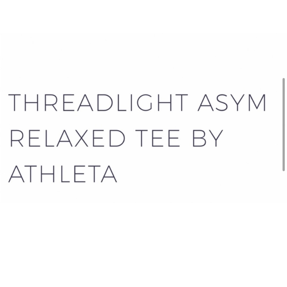 Athleta Threadlite ASYM Relaxed Asymmetrical Short Sleeve Jersey T-Shirt Small - Picture 3 of 15